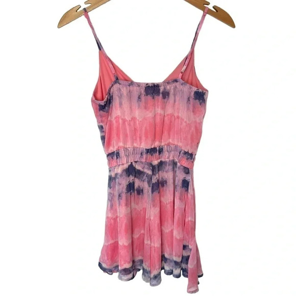 Miami XXS‎ pink blue + white pastel tie dye romper - Picture 2 of 6